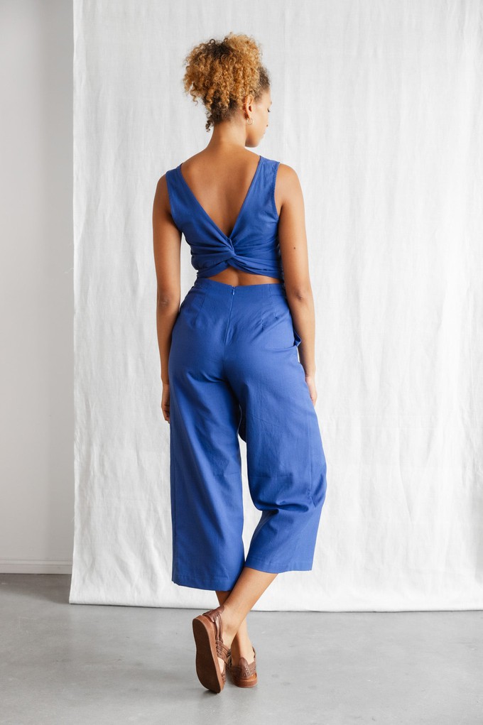 Bio-Baumwoll Jumpsuit Anusha Kobaltblau from Jyoti - Fair Works