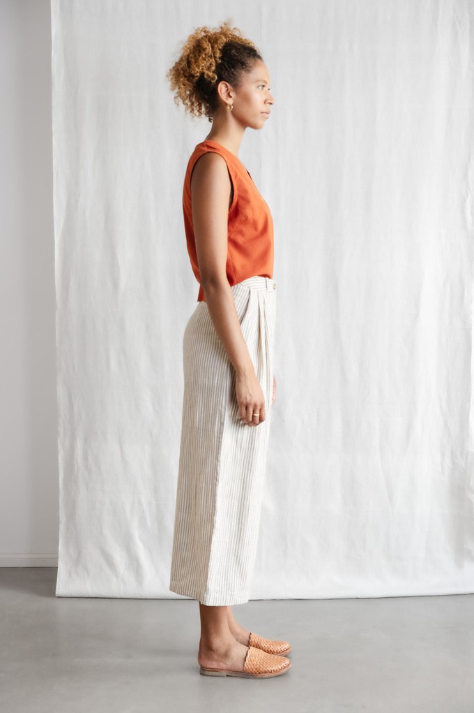 Baumwoll Culotte Awasi Grau-Weiß from Jyoti - Fair Works