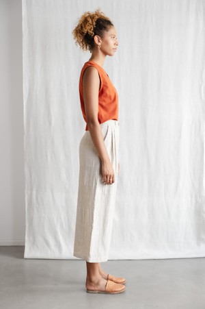 Baumwoll Culotte Awasi Grau-Weiß from Jyoti - Fair Works