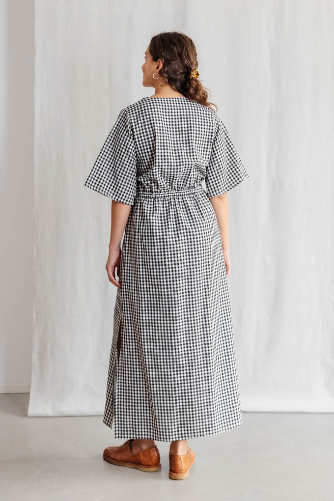 Bio-Baumwoll Kleid Vaasi Kariert from Jyoti - Fair Works