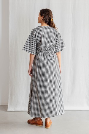 Bio-Baumwoll Kleid Vaasi Kariert from Jyoti - Fair Works