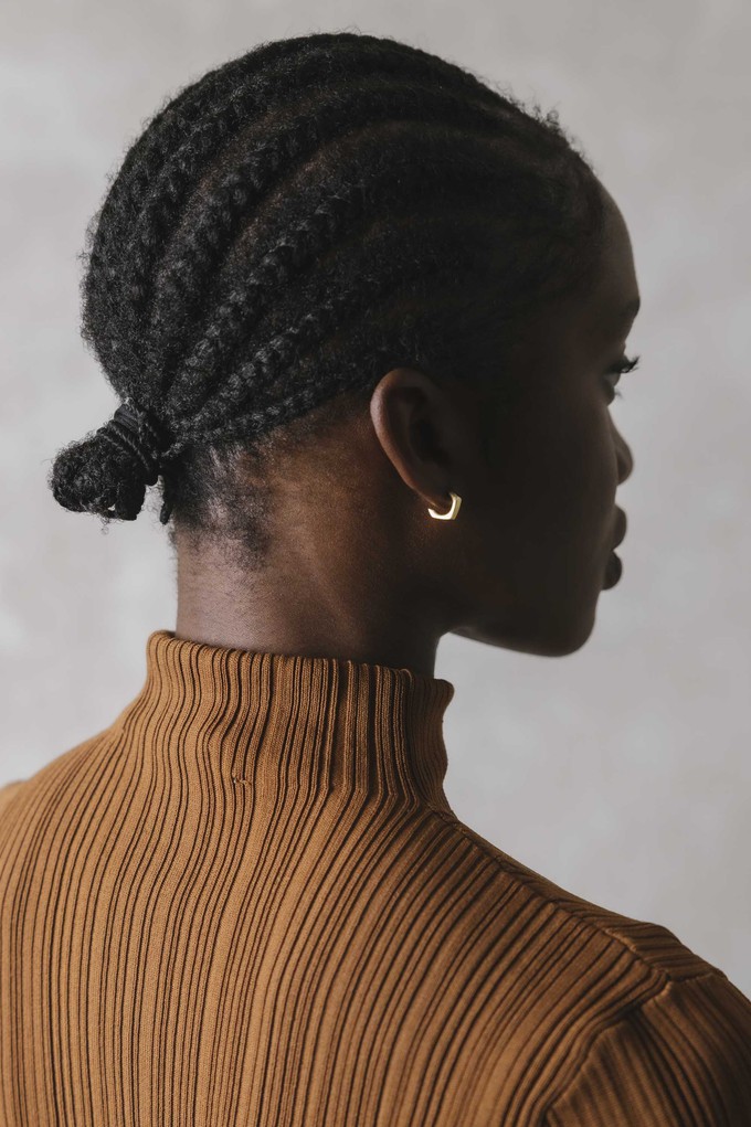 Ohrstecker Maani Messing from Jyoti - Fair Works