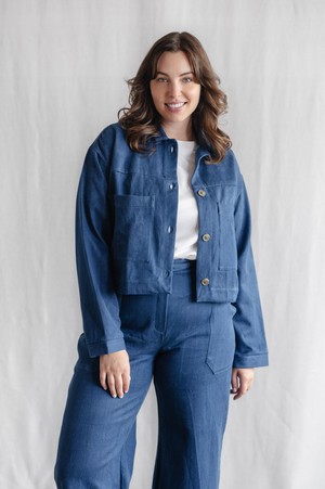 Bio-Baumwolldenim Shacket Mayur Denim from Jyoti - Fair Works
