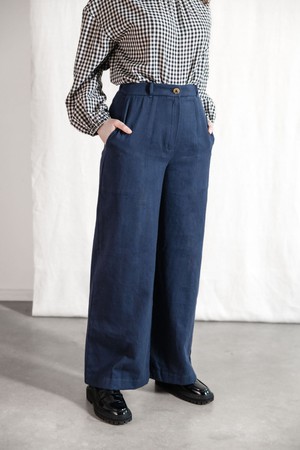 Bio-Baumwoll Hose Santosh Grau-Blau from Jyoti - Fair Works Bio-Baumwoll Hose Santosh Grau-Blau from Jyoti - Fair Works