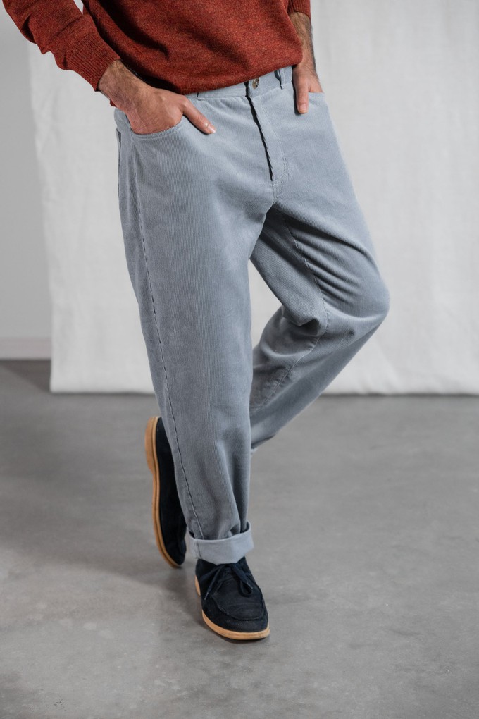 Bio-Baumwollcord Hose Prakrit Nebel from Jyoti - Fair Works