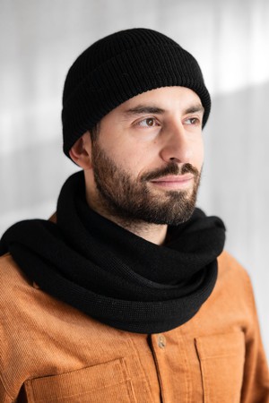 Baby-Alpaka Mütze Tarma Schwarz from Jyoti - Fair Works