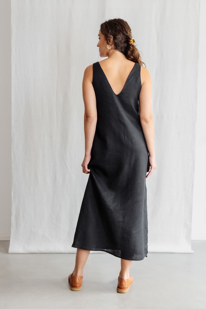 Hanf/Tencel Midikleid Arohi Schwarz from Jyoti - Fair Works