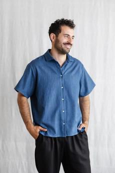 Bio-Baumwoll Shirt Nehani Denim via Jyoti - Fair Works