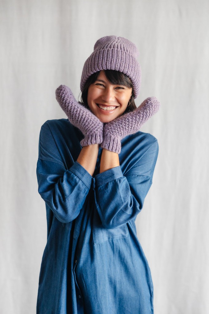 Baby-Alpaka Mütze Anatico Lila from Jyoti - Fair Works