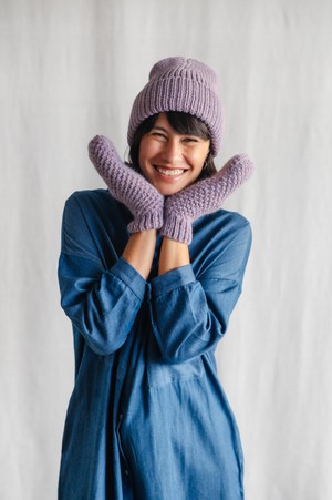 Baby-Alpaka Mütze Anatico Lila from Jyoti - Fair Works