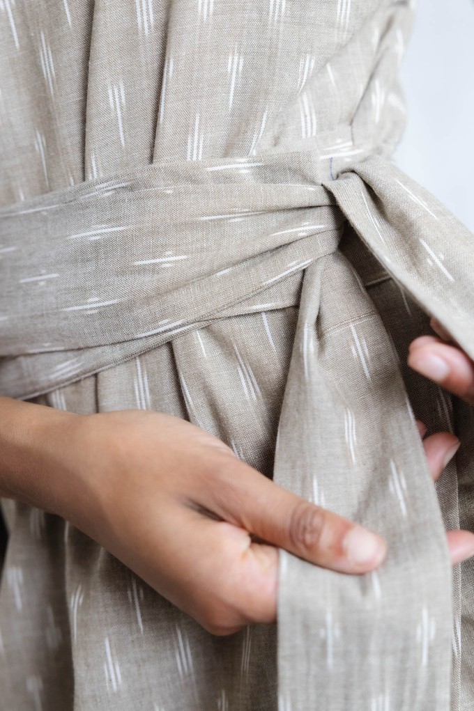 Bio-Baumwoll Kleid Agnila Ikat from Jyoti - Fair Works