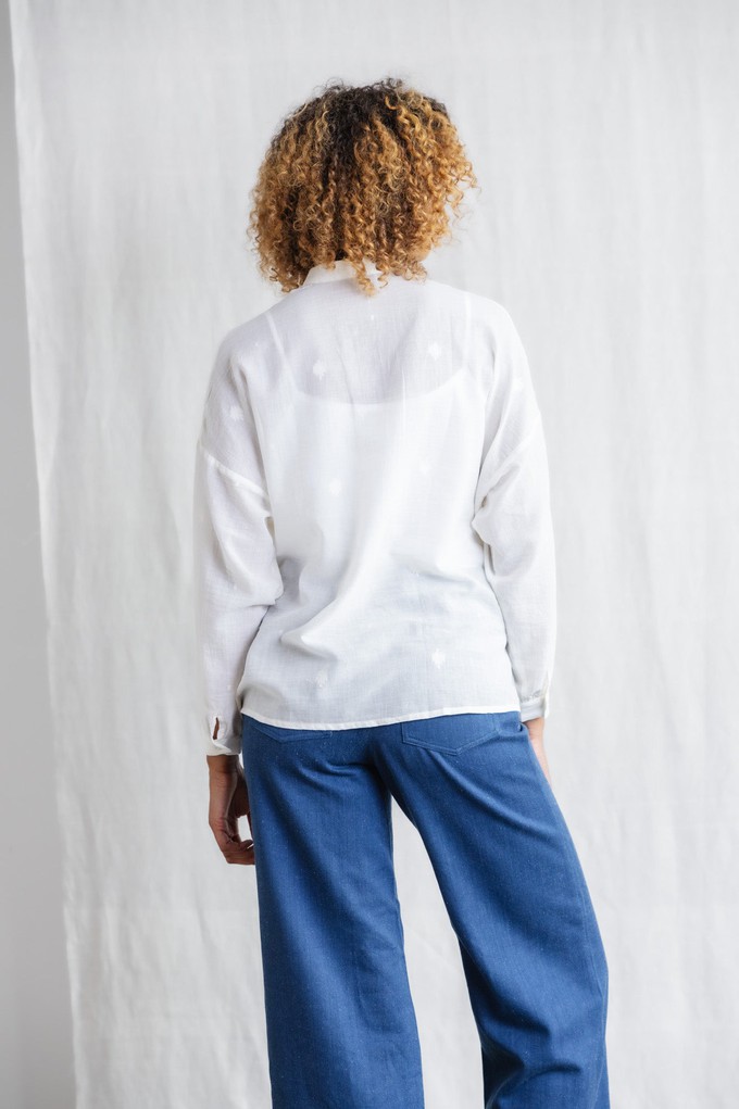 Bio-Baumwoll Bluse Hawali Bhuti from Jyoti - Fair Works
