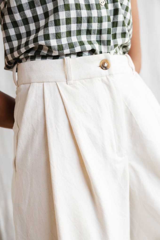 Bio-Baumwoll Culotte Awasi Ecru from Jyoti - Fair Works