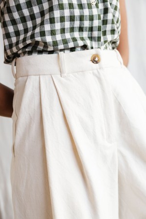 Bio-Baumwoll Culotte Awasi Ecru from Jyoti - Fair Works