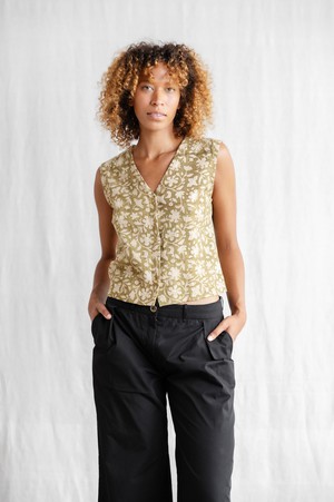 Hanf/ Tencel Top Chatania Blockprint from Jyoti - Fair Works