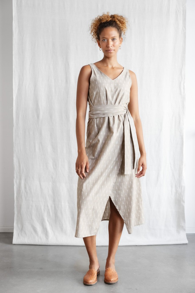 Bio-Baumwoll Kleid Agnila Ikat from Jyoti - Fair Works