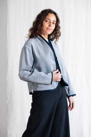 Bio-Baumwoll Wendejacke Dhaarti Denim from Jyoti - Fair Works Bio-Baumwoll Wendejacke Dhaarti Denim from Jyoti - Fair Works