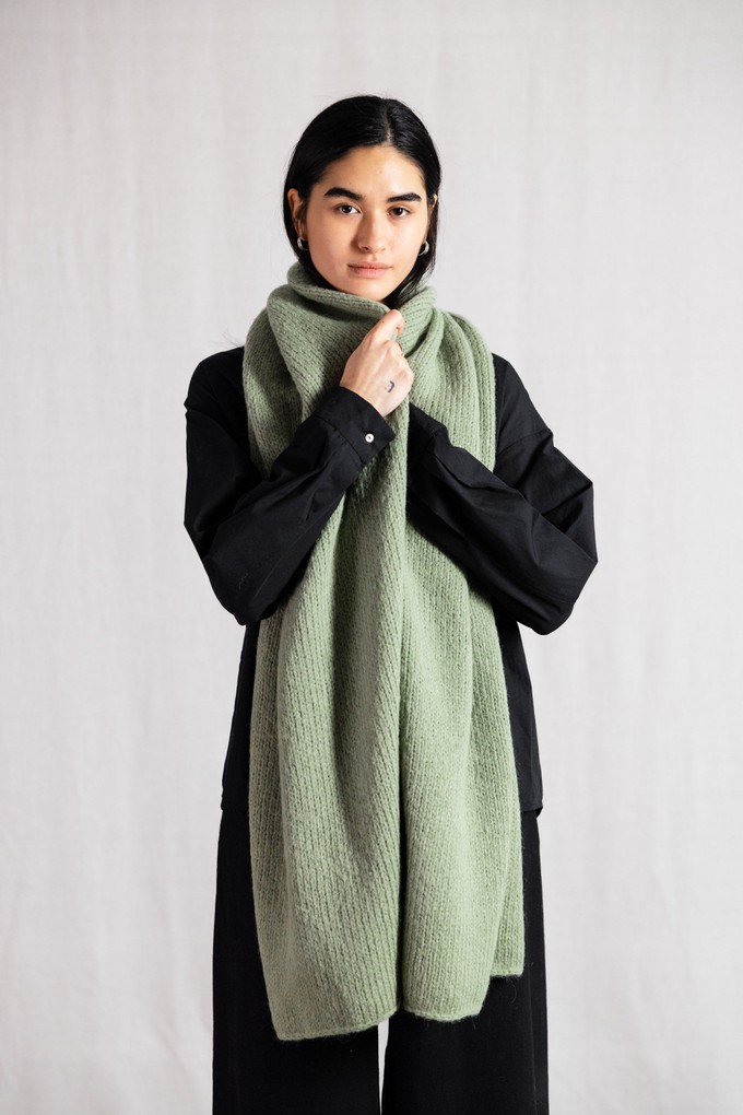 Baby-Alpaka Schal Tapabocas Mint from Jyoti - Fair Works Baby-Alpaka Schal Tapabocas Mint from Jyoti - Fair Works