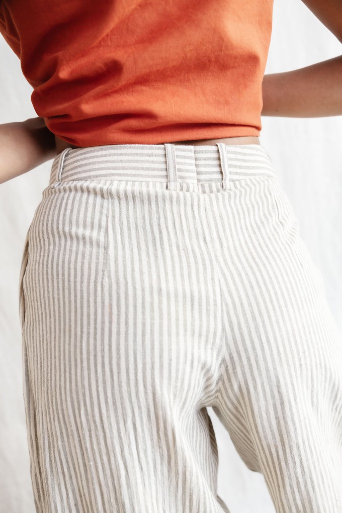 Baumwoll Culotte Awasi Grau-Weiß from Jyoti - Fair Works