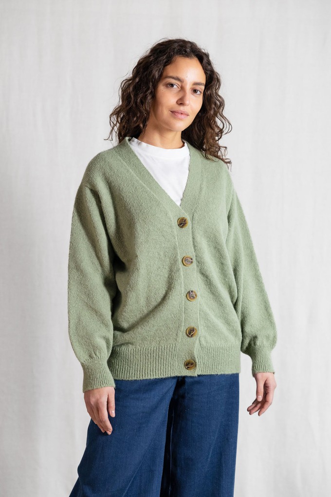 Baby-Alpaka Strickcardigan Iquitos Mint from Jyoti - Fair Works Baby-Alpaka Strickcardigan Iquitos Mint from Jyoti - Fair Works