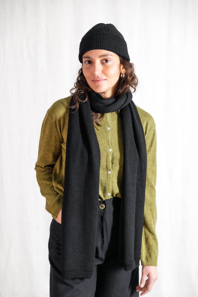 Baby-Alpaka Mütze Tarma Schwarz from Jyoti - Fair Works