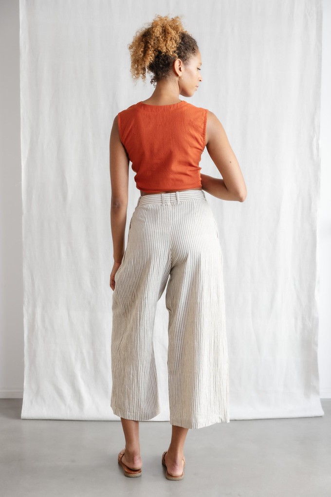 Baumwoll Culotte Awasi Grau-Weiß from Jyoti - Fair Works