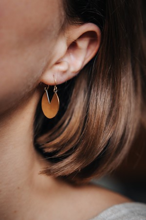 Ohrring Oppam Messing from Jyoti - Fair Works