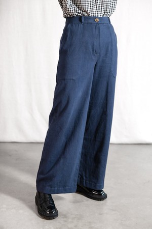 Bio-Baumwoll Hose Santosh Grau-Blau from Jyoti - Fair Works Bio-Baumwoll Hose Santosh Grau-Blau from Jyoti - Fair Works