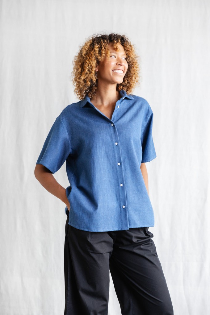 Bio-Baumwoll Shirt Nehani Denim from Jyoti - Fair Works
