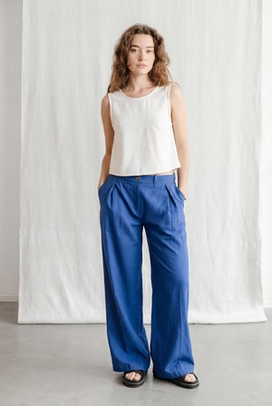 Bio-Baumwoll Hose Meghana Kobaltblau from Jyoti - Fair Works