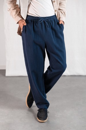 Bio-Baumwoll Hose Jhan Blau-Grau from Jyoti - Fair Works