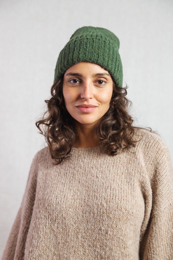 Baby-Alpaka Mütze Anatico Olive from Jyoti - Fair Works