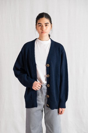 Baby-Alpaka Strickcardigan Iquitos Blau from Jyoti - Fair Works Baby-Alpaka Strickcardigan Iquitos Blau from Jyoti - Fair Works