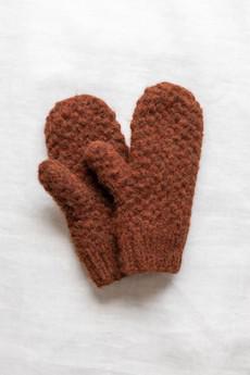 Baby-Alpaka Fäustling Handschuhe Casma Kastanie via Jyoti - Fair Works