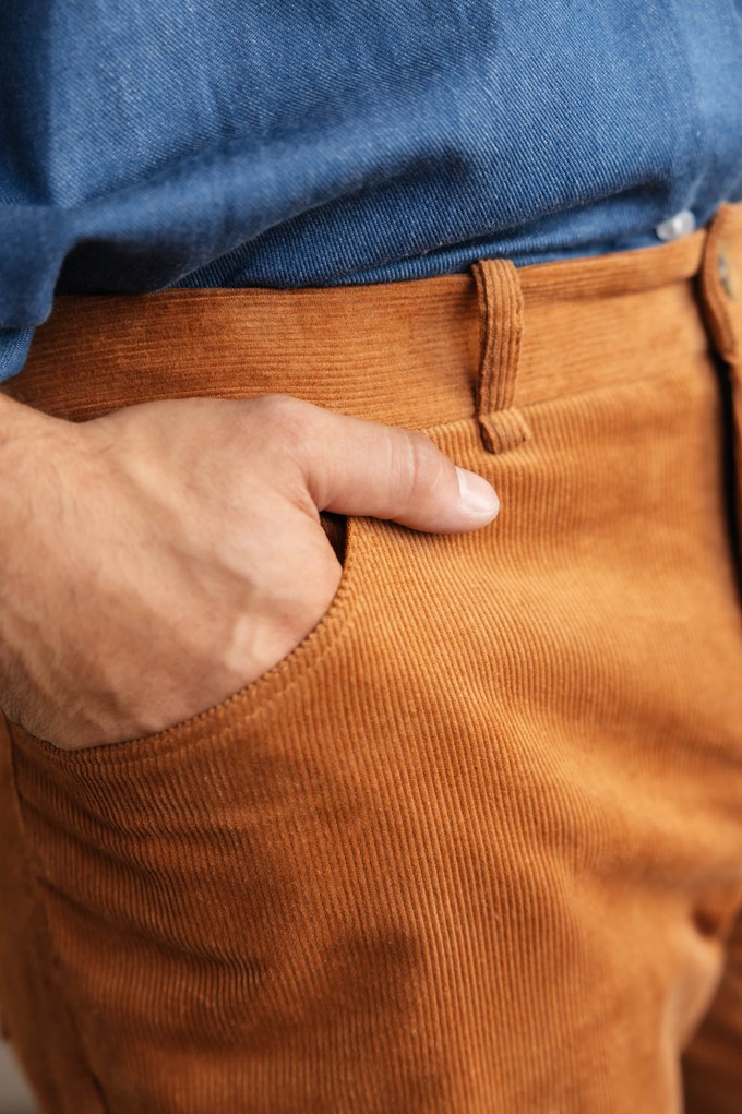 Bio-Baumwollcord Shorts Gauri Zimt from Jyoti - Fair Works