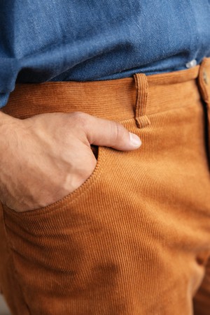 Bio-Baumwollcord Shorts Gauri Zimt from Jyoti - Fair Works