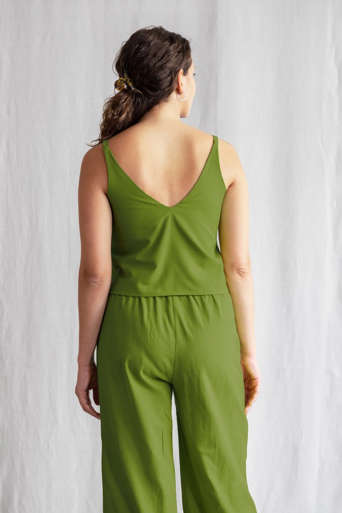 Bio-Baumwoll Croptop Iya Basilikum from Jyoti - Fair Works