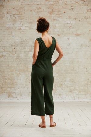 Baumwoll Jumpsuit Daksha Olive from Jyoti - Fair Works