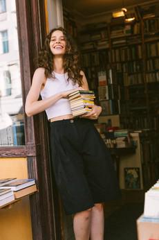 Bio-Baumwoll Bermudashorts Samud Schwarz via Jyoti - Fair Works