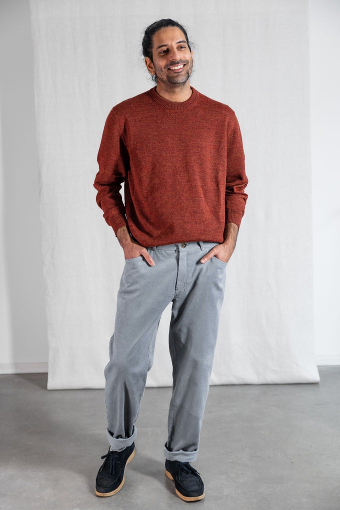 Bio-Baumwollcord Hose Prakrit Nebel from Jyoti - Fair Works