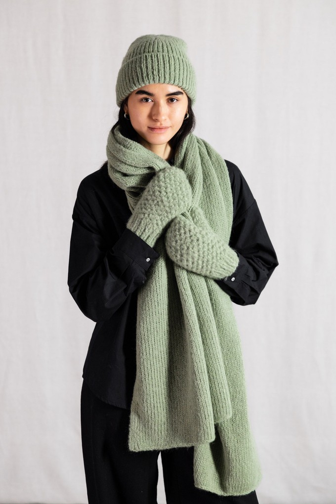 Baby-Alpaka Schal Tapabocas Mint from Jyoti - Fair Works Baby-Alpaka Schal Tapabocas Mint from Jyoti - Fair Works
