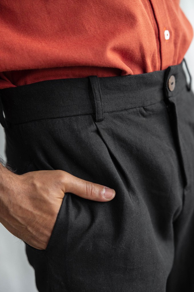 Bio-Baumwoll Hose Sameer Schwarz from Jyoti - Fair Works