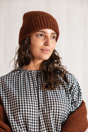 Baby-Alpaka Mütze Anatico Kastanie from Jyoti - Fair Works