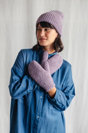 Baby-Alpaka Mütze Anatico Lila from Jyoti - Fair Works