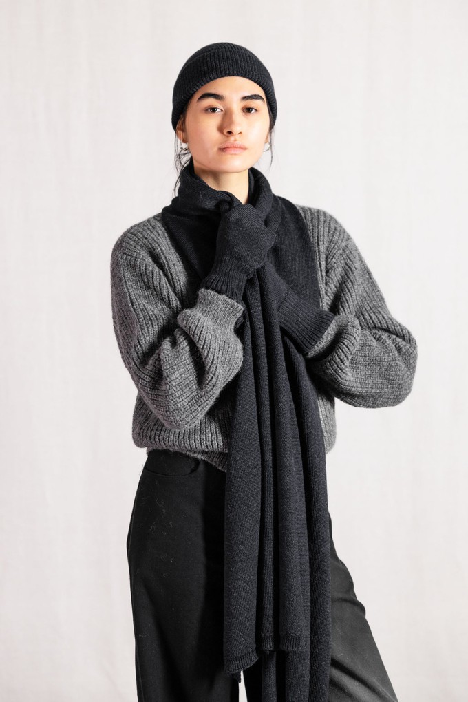 Baby-Alpaka Mütze Tarma Schwarz from Jyoti - Fair Works