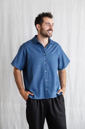 Bio-Baumwoll Shirt Nehani Denim from Jyoti - Fair Works