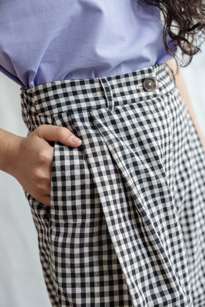 Bio-Baumwoll Shorts Kamalia Kariert from Jyoti - Fair Works