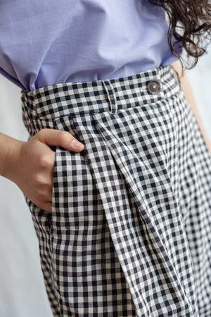 Bio-Baumwoll Shorts Kamalia Kariert from Jyoti - Fair Works