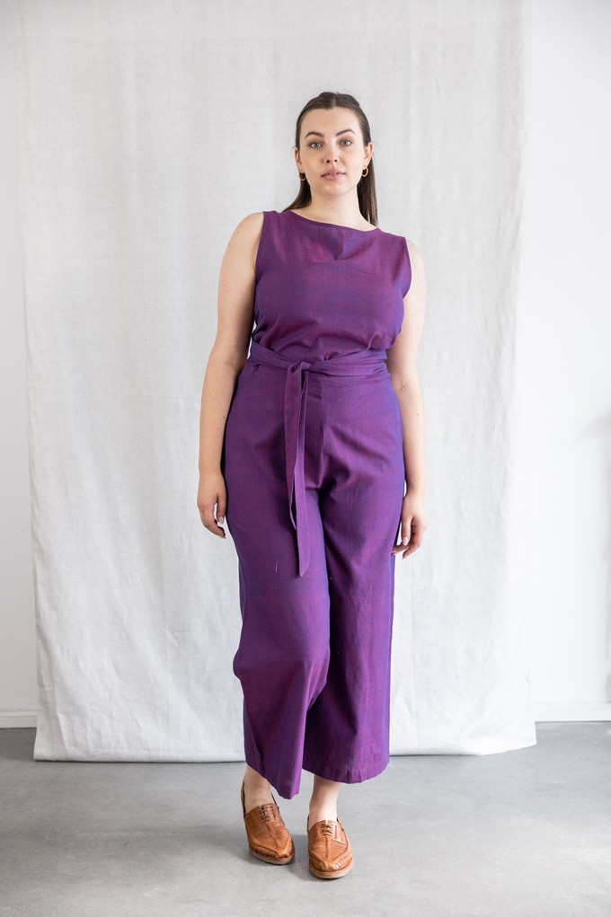Bio-Baumwoll Jumpsuit Anusha Brombeer from Jyoti - Fair Works