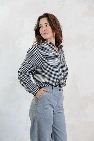 Bio-Baumwoll Bluse Hawali Kariert from Jyoti - Fair Works Bio-Baumwoll Bluse Hawali Kariert from Jyoti - Fair Works